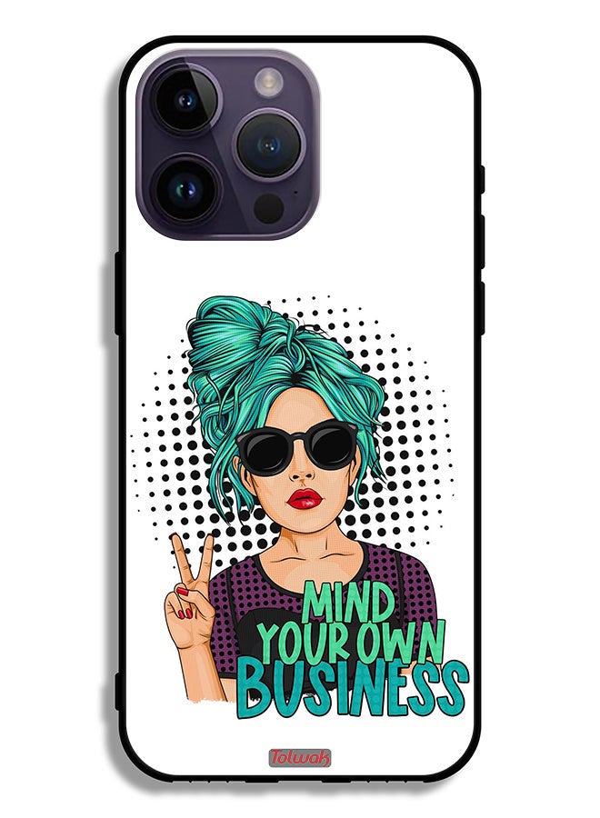 Tolwak Apple iPhone 14 Pro Max Protective Case Mind Your Own Business - Image 2
