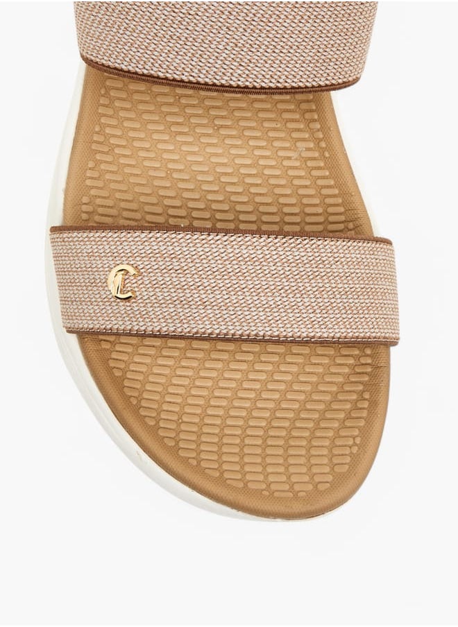 Le Confort Women Textured Strap Sandals with Hook and Loop Closure  - Image 4