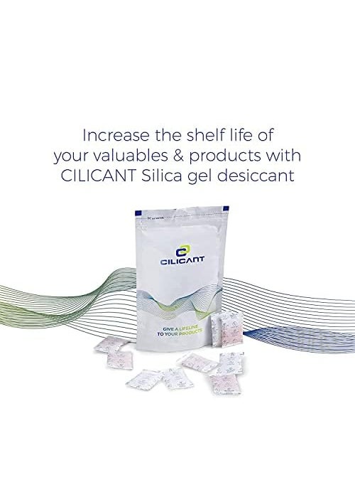 CILICAnT CILICAnT 1 Gram 1000 Pcs Silica Gel White Packets Desiccant Dehumidifiers NonIndicating Silica Gel Packs To Avoid Moisture Odour and Fungus 1 Gram X 1000 Pcs 1 KG  - Image 2