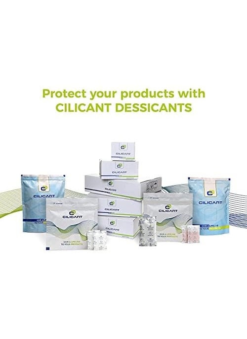 CILICAnT CILICAnT 1 Gram 1000 Pcs Silica Gel White Packets Desiccant Dehumidifiers NonIndicating Silica Gel Packs To Avoid Moisture Odour and Fungus 1 Gram X 1000 Pcs 1 KG  - Image 3