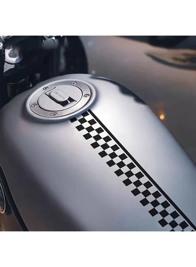 1pc White Motorcycle Helmet Decoration Sticker Fuel Tank Cap Sticker Car Side Door Decoration Sticker - Image 5