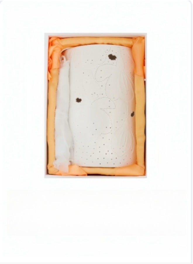 Generic - Handcrafted Ceramic Lamp with Tulip Pattern - Image 1