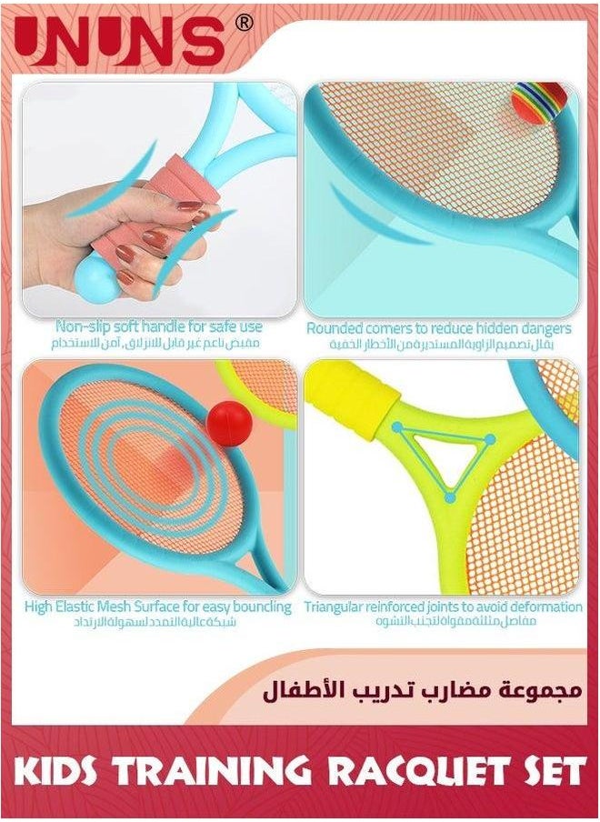 UNUNS Kid Badminton Racket Set,Sports Trained Set For Children Beginners Adults,Shuttlecocks Racquet 2 Players,Indoor Outdoor Sport Game  - Image 4