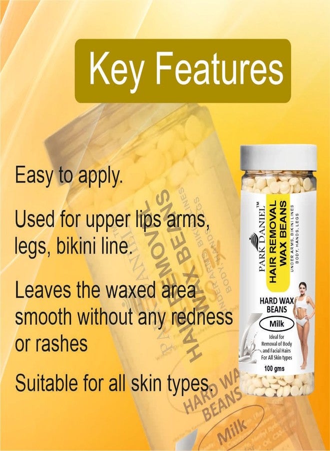 Park Daniel Hard Wax Beans for Face Body and Bikini 100 g Stripless Brazilian Wax Liposoluble Wax for Women Gentle for All Skin Types No Strips Smooth Hair Removal Pack of 1 - Image 4