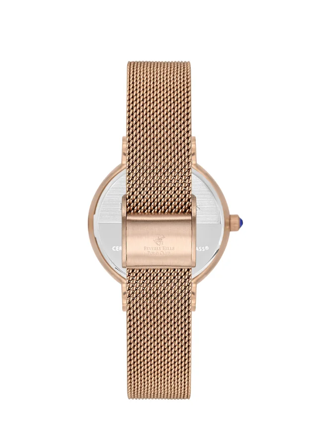 BEVERLY HILLS POLO CLUB Polo Club Women's Watch, Analog Display and Stainless Steel Strap - BP3609X.420, Rose Gold