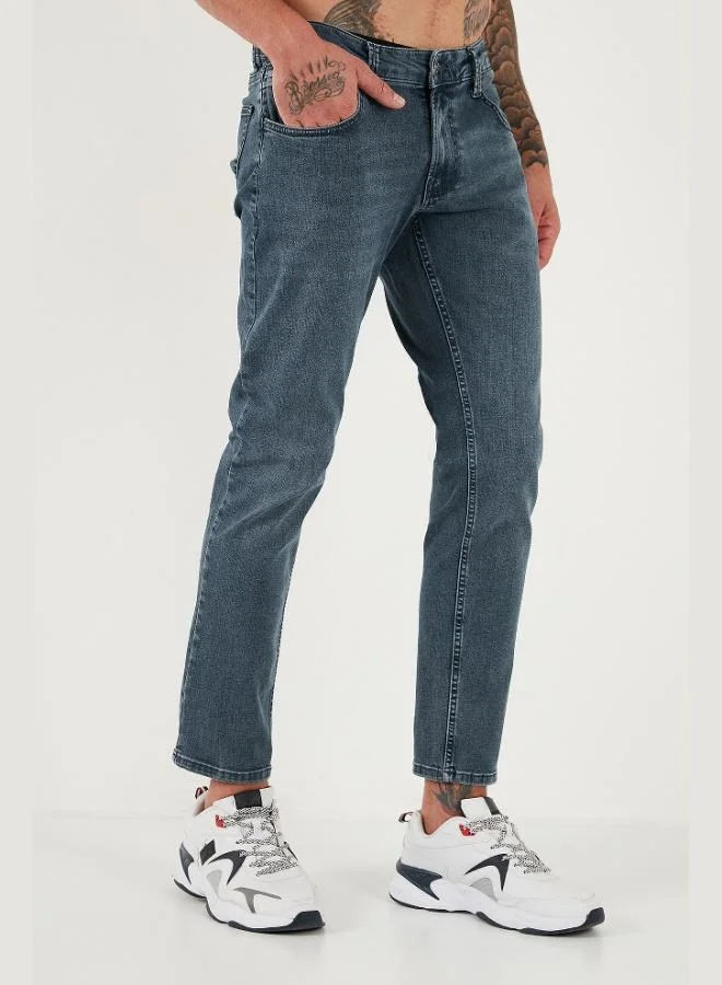 Buratti  Buratti Cotton Regular Fit Normal Waist Straight Leg Jeans Men's JEANS 2211C02PARMA for Men | Best Price UAE