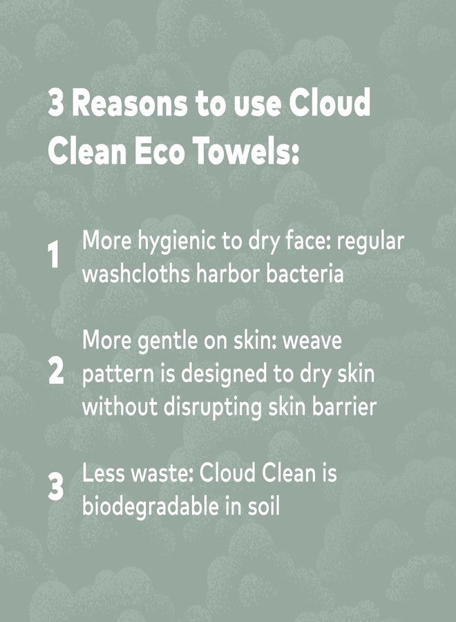 Makeup Eraser The Original MakeUp Eraser Cloud Clean Eco Towels - Ultra-Soft, Disposable Face Towelette - 100% USDA Biobased - Helps Reduce Dryness & Redness - 30 Ct, 2 Pack (60 Total - Image 5