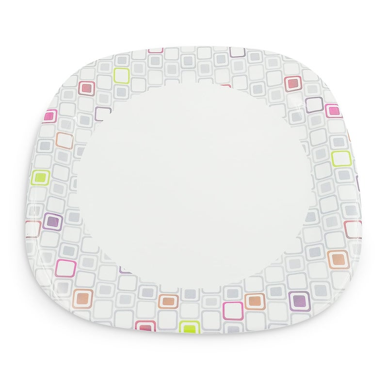 Superware | Pure Melamine | Small Plate Set - Candy Blocks 7.5” (6 nos.) | Stain Free, Glazed Finish - Image 3