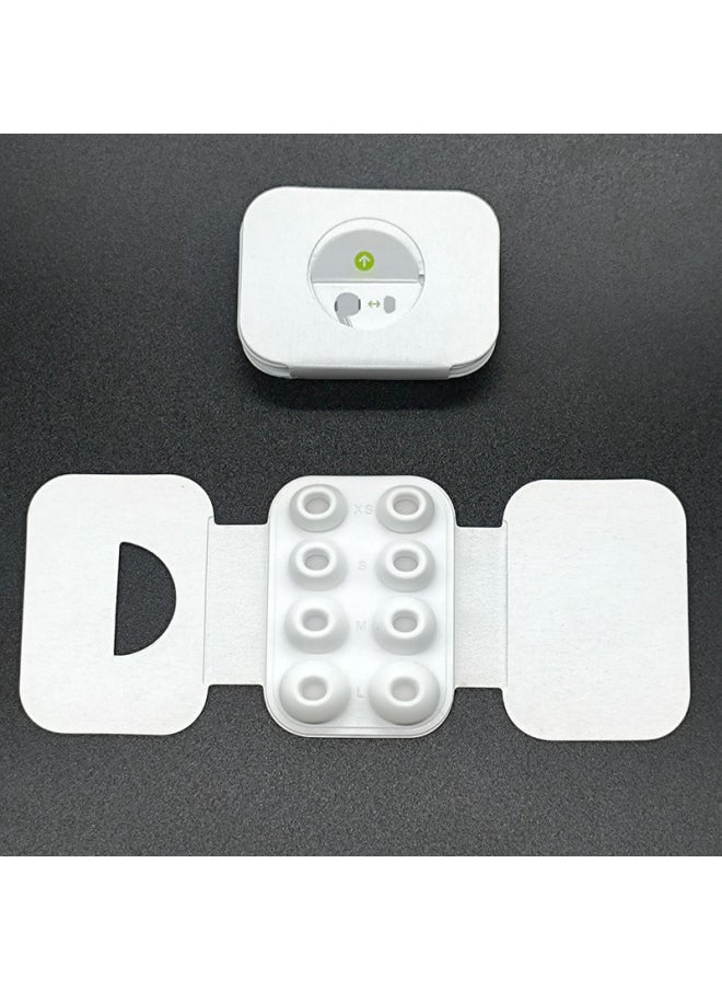 Generic - For Airpodspro Silicone Ear Caps Apple Pro2 Generation Earplugs Universal Headphones Ear Cuffs Cardboard Packaging In Stock-Specifications:Black  One Pair Each Of L/m/s/xs Cardboard Packaging - Image 1