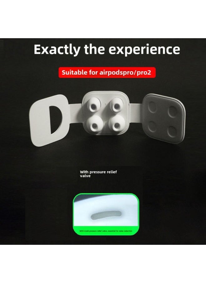 Generic - For Airpodspro Silicone Ear Caps Apple Pro2 Generation Earplugs Universal Headphones Ear Cuffs Cardboard Packaging In Stock-Specifications:Black  One Pair Each Of L/m/s/xs Cardboard Packaging - Image 1