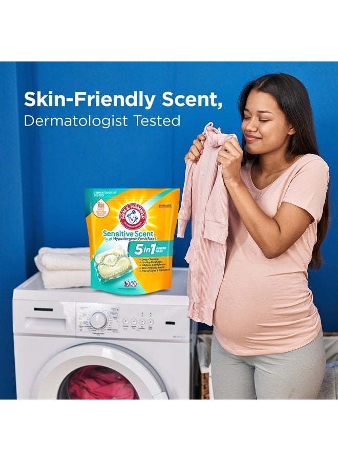 Arm & Hammer Sensitive Fresh Scent 5-IN-1 Power Paks, 42 count - Image 5