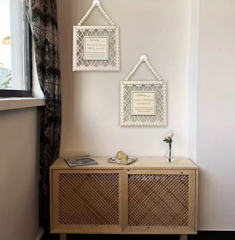 Ramadan Decorations Ramadan Hanging Ornaments Wall Decor for Home Ramadan Party Decoration Eid Mubarak Hanging Decorations for Hanging on Doors Walls Windows - Leaving - Image 2