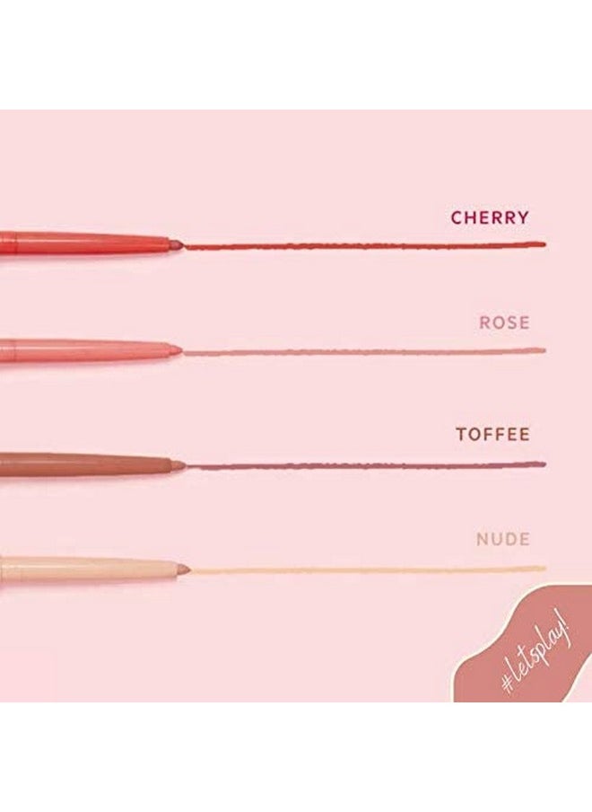 Petal Pout Lip Liner Smooth & Creamy Lip Liner With Pigment Rich Color, Prevents Feathering Of Lip Color, Comes With Builtin Sharpener (Nude)
