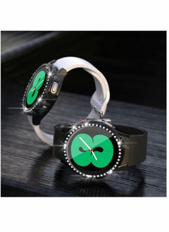 KASTWAVE Glass Protector, Case Cover Screen Protector, Protective Bumper Cover, for Samsung Galaxy Watch 4 40mm, Black 2 Pack  - Image 4