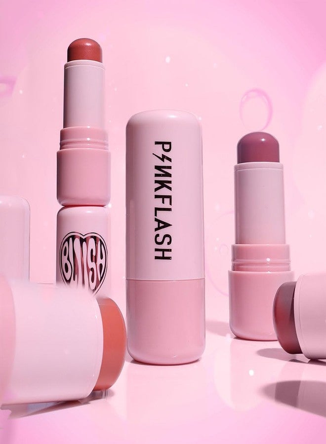  بينكفلاش أحمر خدود بينك فلاش ديوي ستيك - PP02 بيري هارت | أحمر خدود كريمي بلمسة نهائية ندية طبيعية | خفيف الوزن، قابل للتطبيق بطبقات، وسهل الدمج | لمعة متألقة لخدود مشرقة ومنتعشة - Image 2