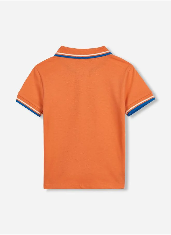 victor and jane Embroidered Logo Detail Polo T-Shirt by Styli