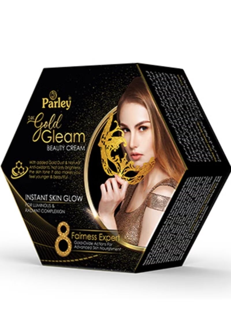 Parley 24K Gold Gleam Full 4 Pieces Set - Beauty Cream, Body Lotion 500ml, Face Wash and Beauty  Soap 100g - Image 2