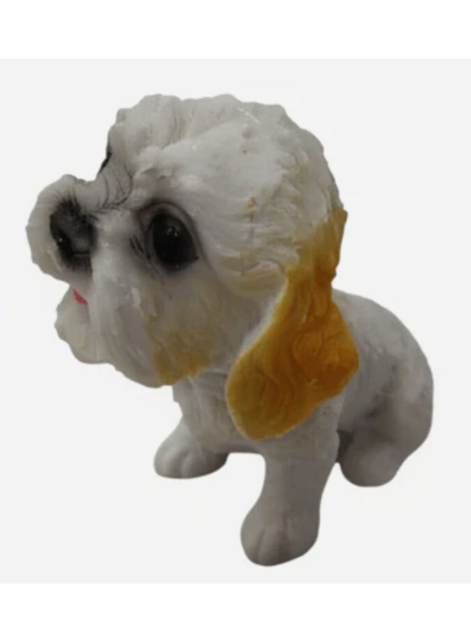 AKDC Mini Polyresin Dog Decorative Figurine – Elegant White Animal Showpiece for Minimal Home Décor, 5 cm - Image 2