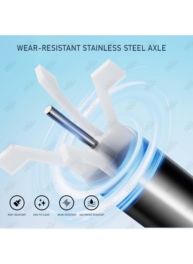 هيتكس مضخة مياه غاطسة من هايتكس، ٢٠ واط | تدفق قابل للتعديل | محرك نحاسي ١٠٠٪ | تشغيل هادئ | أحواض أسماك، نوافير، أحواض مائية، برك، أحواض أسماك | مياه عذبة ومالحة - Image 5