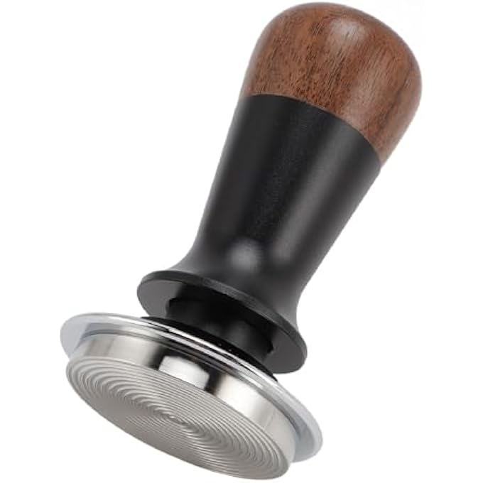 Dpofirs 51Mm 58Mm Espresso Tamper Spring Loaded Coffee Tamper Calibrated Coffee Tamper Walnut Wooden Handle Stainless Steel Base Coffee Hand Tamper For Coffee Making 51Mm  201In - Image 2