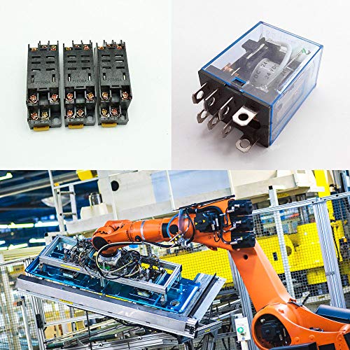 Ximimark 5Sets DC 12V Coil Power Relay LY2NJ HH62P JQX-13F DPDT 8 Pin 10A With Socket Base - Image 4