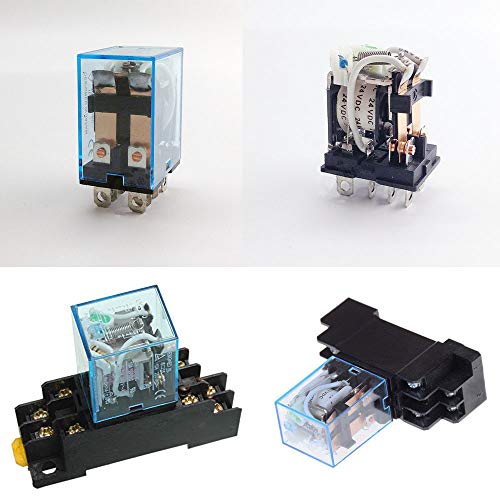 Ximimark 5Sets DC 12V Coil Power Relay LY2NJ HH62P JQX-13F DPDT 8 Pin 10A With Socket Base - Image 5