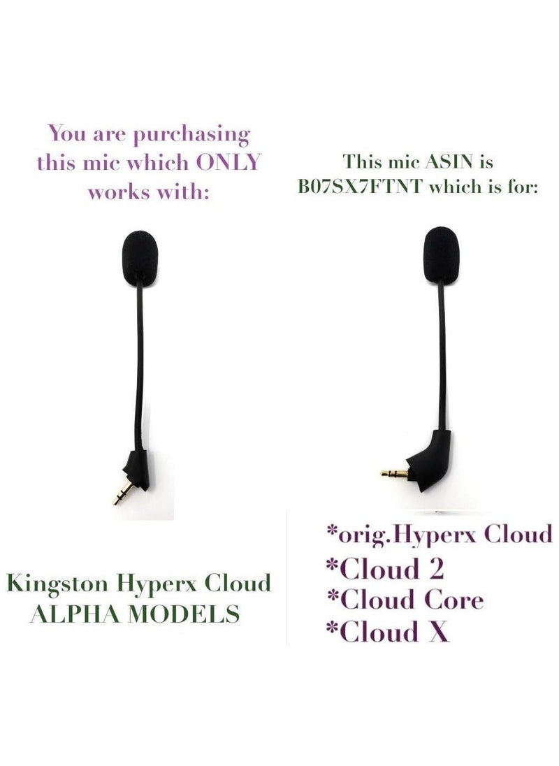 Generic Replacement Cloud Alpha Game Mic 3.5mm Microphone Boom only for Kingston HyperX Cloud Alpha/Cloud Alpha S Pro PS4 Xbox One Nintendo Switch Computer PC Gaming Headsets  - Image 5