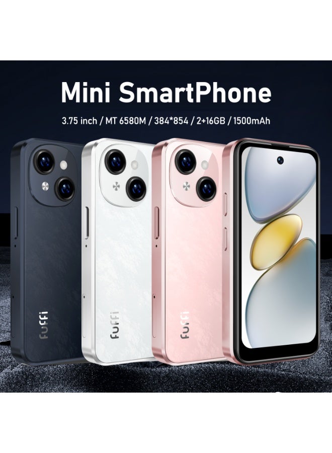  FUFFI هاتف ذكي Fuffi Mini مفتوح 4G، هاتف محمول بجيب صغير عالي الدقة 3.75 بوصة، معالج MT6580M، 2 جيجابايت + 16 جيجابايت، بطارية 1500 مللي أمبير، كاميرا مزدوجة عالية الدقة، هاتف احتياطي محمول 3 ألوان - Image 2