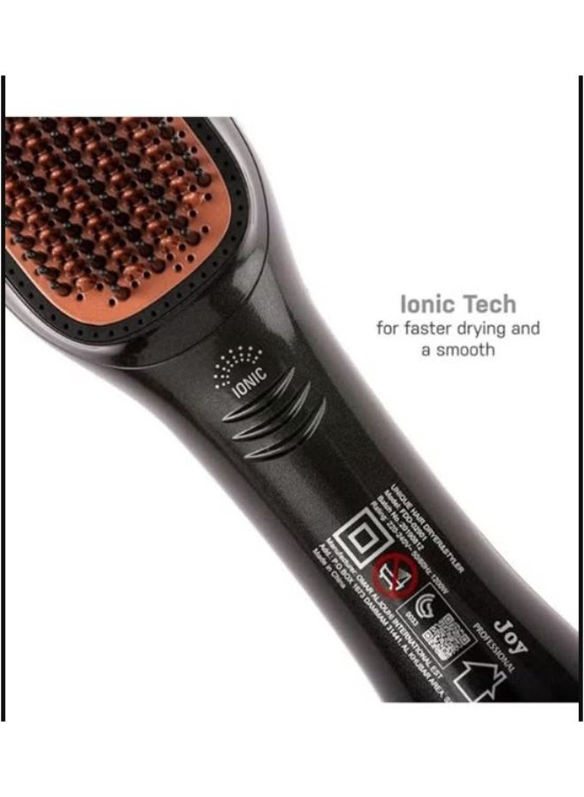 RYN Joy Professional 2-in-1 Hair Styling Brush, Heated Straightening & Curling Comb with Ionic & Anti-Frizz Technology - Image 3