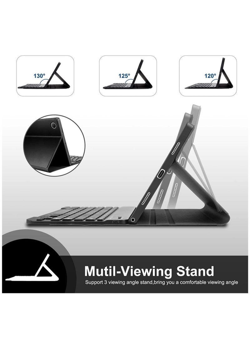 ELTRAZONE Keyboard Case for Samsung Galaxy Tab A8 10.5 inch - Smart Wireless BT Detachable Waterproof Magnetic Folio Stand Tablet Keyboard Cover - Slim Protective Leather Keyboard Case for Galaxy Tab A8 Black - Image 2