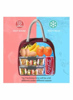 KASTWAVE Cute Lunch Bags for Women, Cartoon Thermal Lunch Tote Bag Lunch Box Containers Cooler for Adult Boys Girls School Picnic Travel  - Image 4