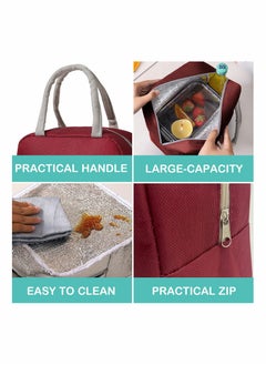 KASTWAVE Cute Lunch Bags for Women, Cartoon Thermal Lunch Tote Bag Lunch Box Containers Cooler for Adult Boys Girls School Picnic Travel  - Image 5