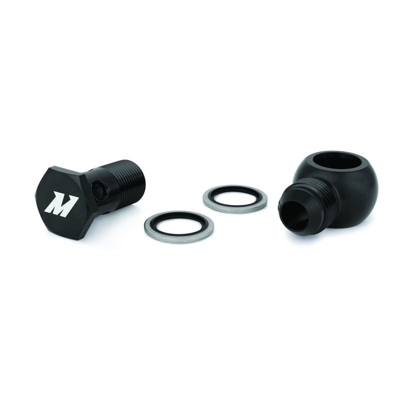 Mishimoto  MMBB10ANBK Banjo Fitting wBolt M20 x 10AN Black