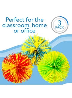 IMPRESA The Original 3 Pack Monkey Stringy Balls - Squeeze And Fidget Toys For Kids And Adults With Adhd And Autism - Bpa/Phthalate/Latex-Free (3 Color Designs)  - Image 5