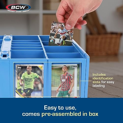 BCW Collectible Card Bin – Blue | Holds 3200 Cards | Includes 4 Dividers | Storage for Pokémon, MTG & Sports Cards - Image 5