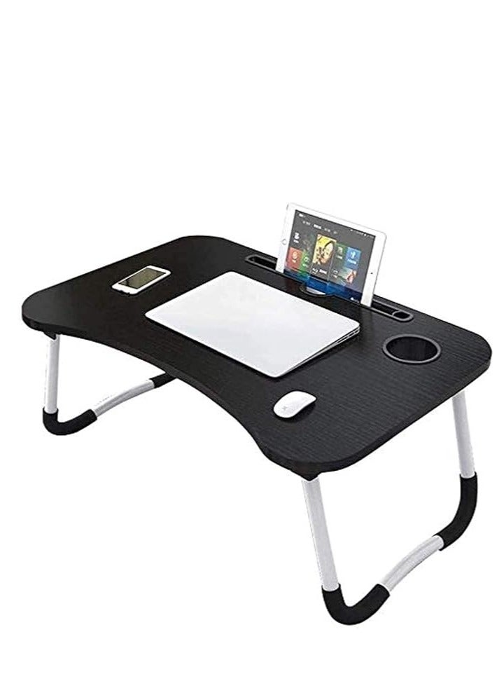 Foldable Laptop Table Black 60 x 27cm - Image 2
