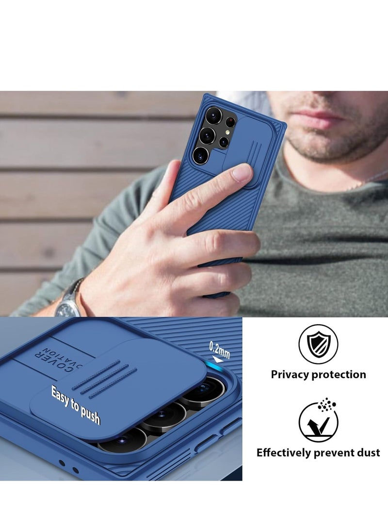 Nillkin Samsung Galaxy S24 Ultra Case, Slide Camera Case Design, 360° Full Body Coverage Shockproof Phone Cover, Anti-Fall Anti-Scratch Anti-fingerprint Protective Case for Samsung Galaxy S24 Ultra 5G, Blue  - Image 2