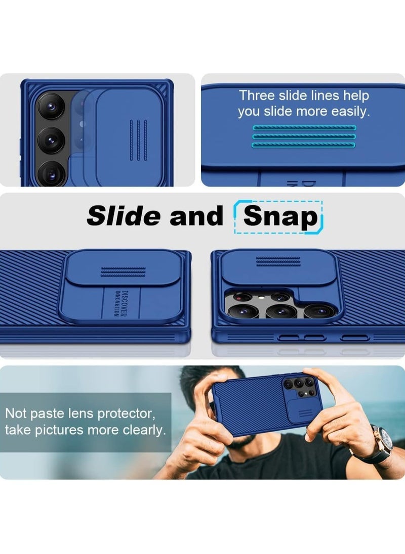 Nillkin Samsung Galaxy S24 Ultra Case, Slide Camera Case Design, 360° Full Body Coverage Shockproof Phone Cover, Anti-Fall Anti-Scratch Anti-fingerprint Protective Case for Samsung Galaxy S24 Ultra 5G, Blue  - Image 3