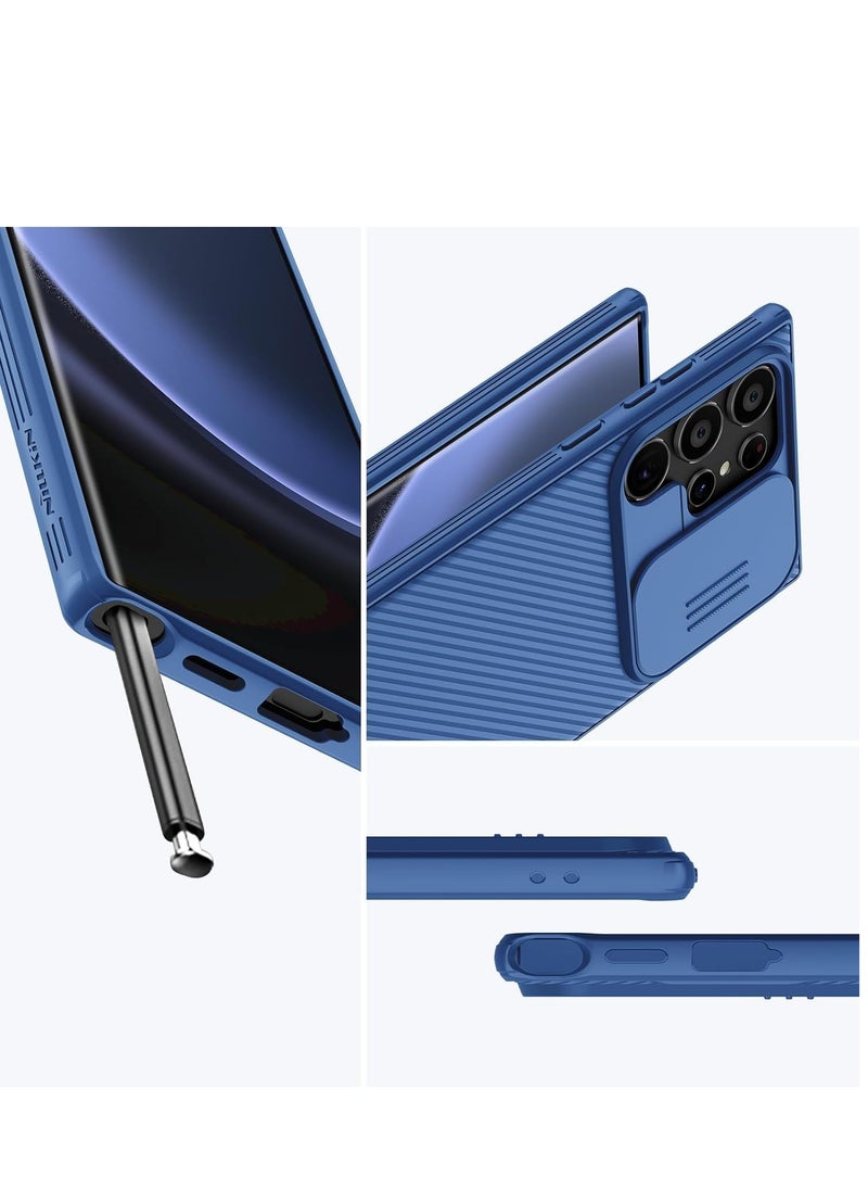 Nillkin - Samsung Galaxy S24 Ultra Case, Slide Camera Case Design, 360° Full Body Coverage Shockproof Phone Cover, Anti-Fall Anti-Scratch Anti-fingerprint Protective Case for Samsung Galaxy S24 Ultra 5G, Blue - Image 1