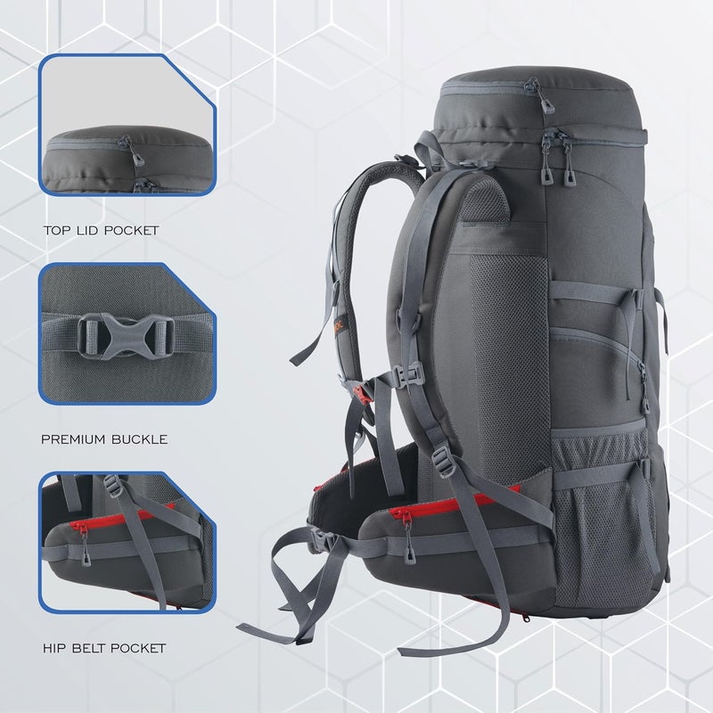 TRAWOC FUSION X 50L Backpack for Hiking and Camping - Image 2