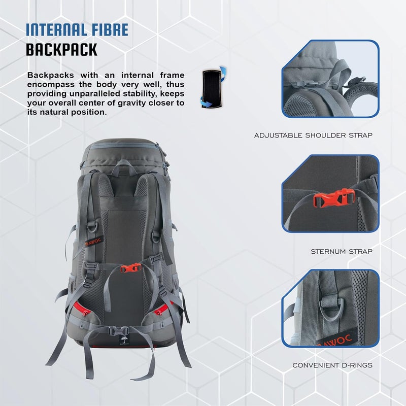 TRAWOC FUSION X 50L Backpack for Hiking and Camping - Image 3