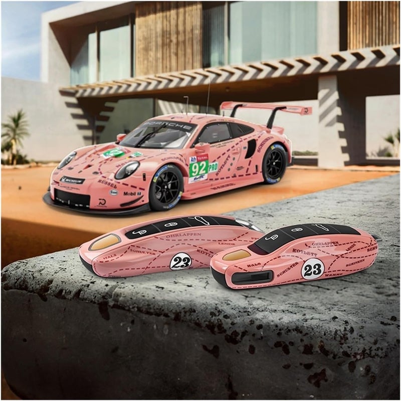 Key Case Shell Cover fit for Cayenne, 718, Cayman, 911, Taycan (2010-2025) - Green Grello Paint Finish(New 20) - Image 3