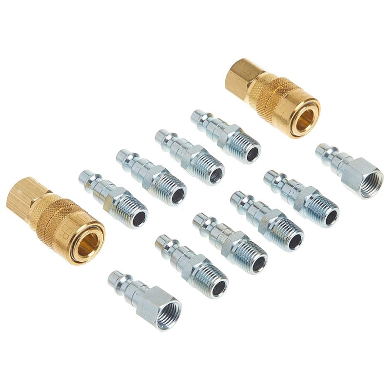 Milton S210 14 NPT MStyle Coupler and Plug Kit 12Piece