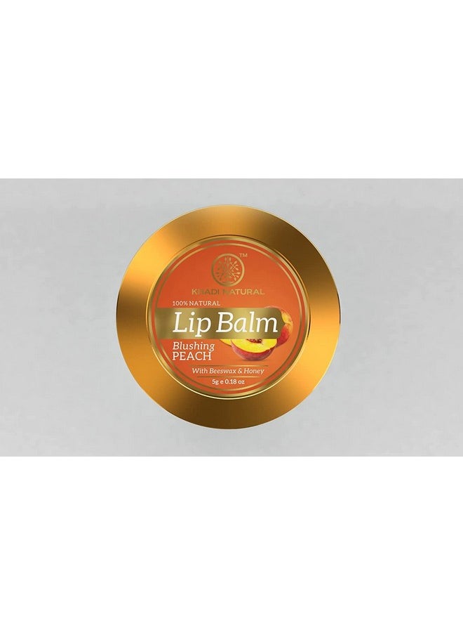 Khadi Natural Ayurvedic Peach Lip Balm 5 G (Pack Of 2)  - Image 2