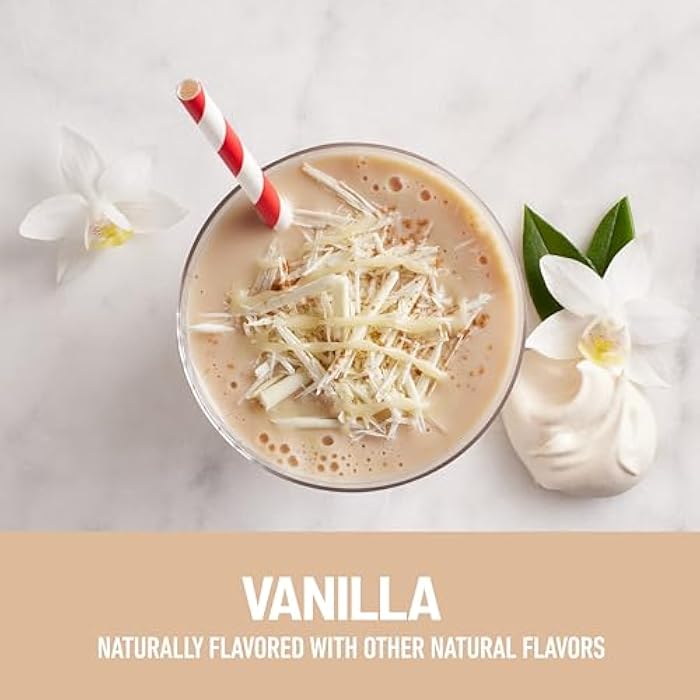 SlimFast Protein Shake, Vanilla- 20g Protein, Meal Replacement Shake Ready to Drink, High Protein with Low Carb and Low Sugar, 24 Vitamins and Minerals, 12 Count (Pack of 1) (Packaging May Vary) - Image 3