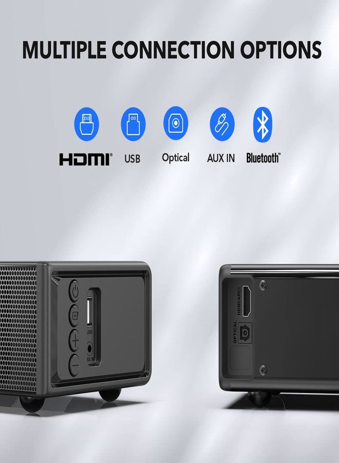 LARKSOUND 2.1 CH Sound Bar with Built-in Subwoofer, Small Soundbar for TV, PC, Gaming, Mini TV Speaker with Bluetooth/HDMI ARC/Optical/AUX/USB Connections - Image 5