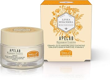 Helan Linea Dolcezza Apelab Lip Balm Enriched with Castor Oil Honey Shea Butter Beeswax Sweet Almond Oil Lip Butter for Dry Frail Skin Soothing Repair Treatment Made in Italy 15 ml - Image 1