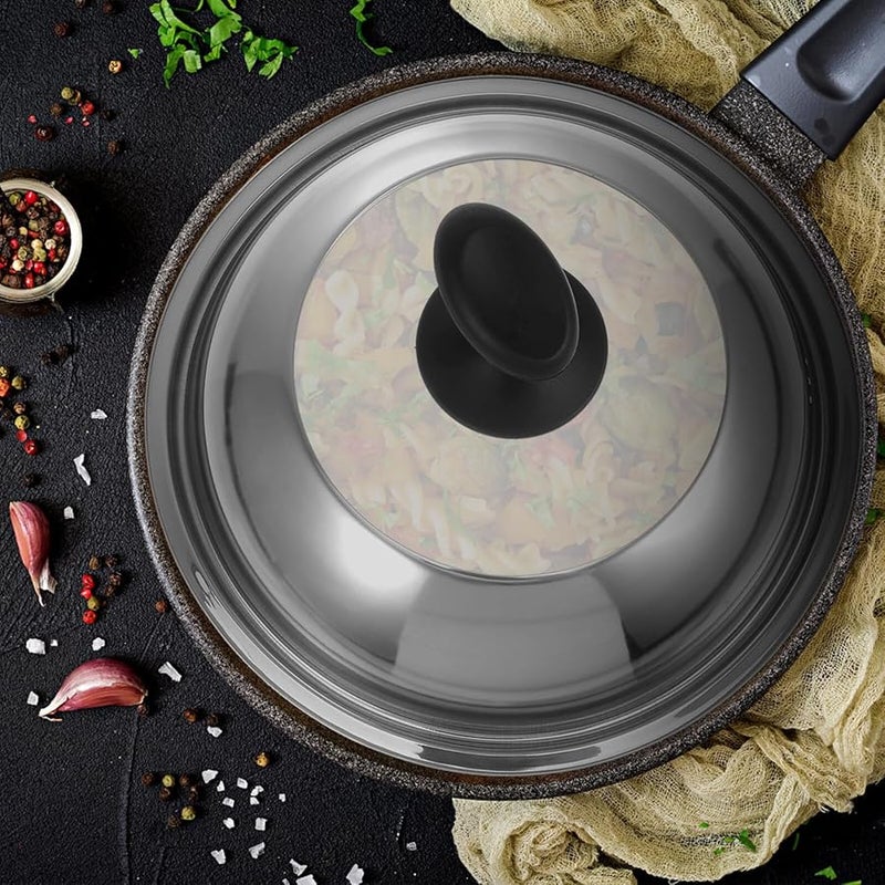 غطاء وعاء سافيجل من الفولاذ المقاوم للصدأ، غطاء تهوية مقاوم للتناثر وسهل التنظيف، أداة مطبخ عملية - Image 5