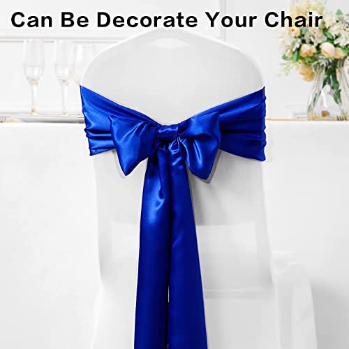 GFCC Royal Blue Table Runner - Pack of 10 Satin 12 x 108 Inches for Wedding Party Events Decoration - Image 4