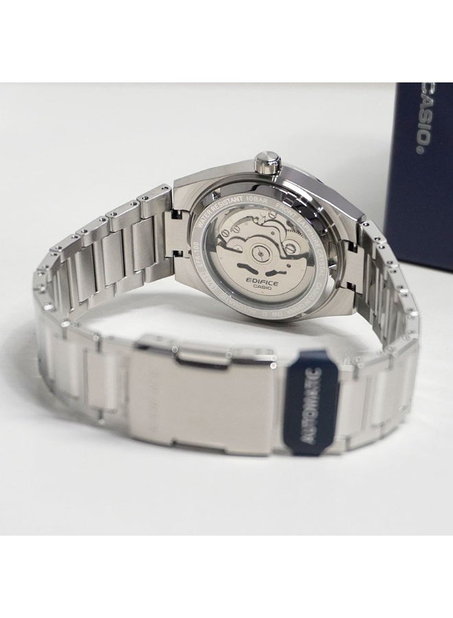 Casio Edifice EFK-100D-3ADR Men’s Automatic Watch, Stainless Steel Bracelet, Green Textured Dial, Sapphire Crystal, 100M Water Resistance - Image 5